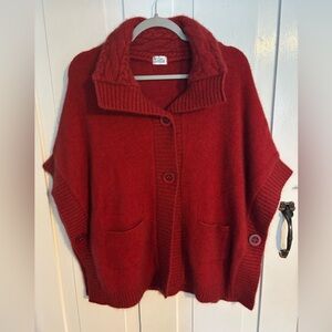 KORU Cape With Pockets Possum Merino Silk